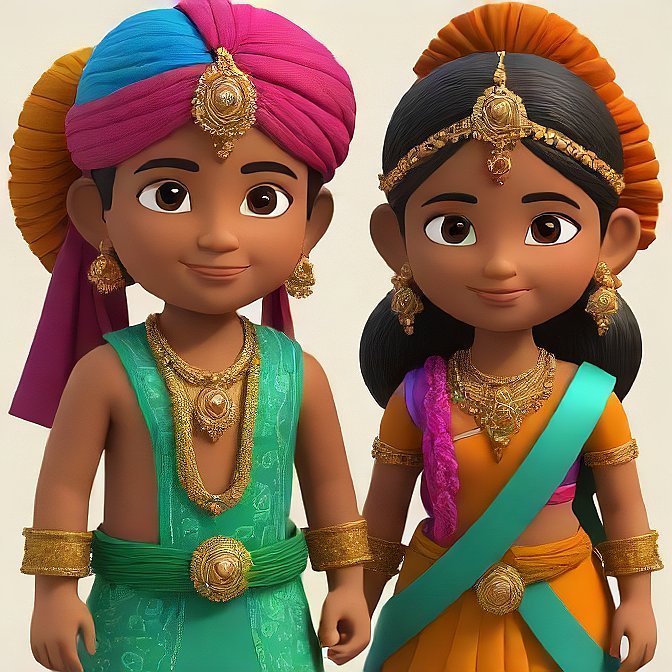 3D cartoon character art